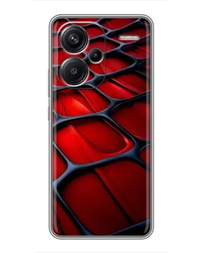 Чохол для Xiaomi Redmi Note 13 Pro Plus з картинкою «Червона глянцева сітка» Чохол для Xiaomi Redmi Note 13 Pro Plus з картинкою «Червона глянцева сітка»