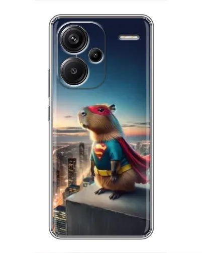 Чохол для Xiaomi Redmi Note 13 Pro Plus з картинкою «Капі-мен супергерой» Чохол для Xiaomi Redmi Note 13 Pro Plus з картинкою «Капі-мен супергерой»