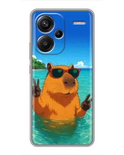 Чохол для Xiaomi Redmi Note 13 Pro Plus з картинкою «Морська капібара» Чохол для Xiaomi Redmi Note 13 Pro Plus з картинкою «Морська капібара»