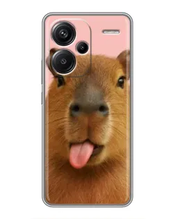 Чохол для Xiaomi Redmi Note 13 Pro Plus з картинкою «Капібара з язиком» Чохол для Xiaomi Redmi Note 13 Pro Plus з картинкою «Капібара з язиком»