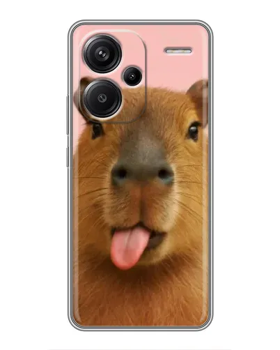 Чохол для Xiaomi Redmi Note 13 Pro Plus з картинкою «Капібара з язиком» Чохол для Xiaomi Redmi Note 13 Pro Plus з картинкою «Капібара з язиком»