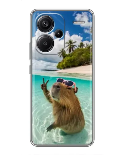 Чохол для Xiaomi Redmi Note 13 Pro Plus з картинкою «Капібара на морі» Чохол для Xiaomi Redmi Note 13 Pro Plus з картинкою «Капібара на морі»