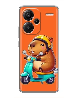 Чохол для Xiaomi Redmi Note 13 Pro Plus з картинкою «Капібара на скутері» Чохол для Xiaomi Redmi Note 13 Pro Plus з картинкою «Капібара на скутері»