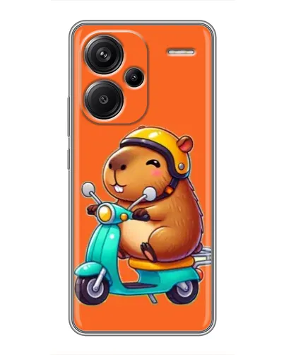 Чохол для Xiaomi Redmi Note 13 Pro Plus з картинкою «Капібара на скутері» Чохол для Xiaomi Redmi Note 13 Pro Plus з картинкою «Капібара на скутері»