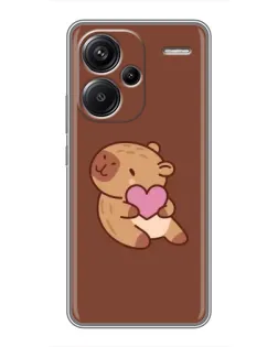 Чохол для Xiaomi Redmi Note 13 Pro Plus з картинкою «Капібара з серцем» Чохол для Xiaomi Redmi Note 13 Pro Plus з картинкою «Капібара з серцем»