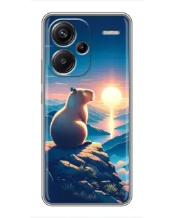 Чохол для Xiaomi Redmi Note 13 Pro Plus з картинкою «Захід сонця з капібарою» Чохол для Xiaomi Redmi Note 13 Pro Plus з картинкою «Захід сонця з капібарою»