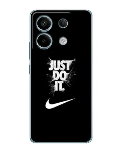 Чехол для Xiaomi Redmi Note 13 Pro с картинкой «Текстовый принт Nike»