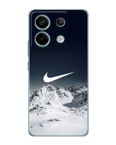 Чехол для Xiaomi Redmi Note 13 Pro с картинкой «Nike — зимние горы»