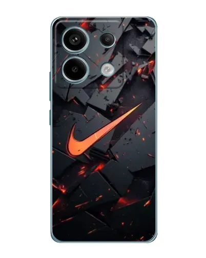 Чехол для Xiaomi Redmi Note 13 Pro с картинкой «Nike — эффект разломов»