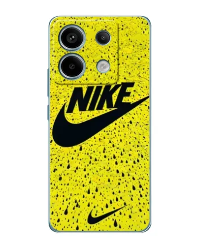 Чехол для Xiaomi Redmi Note 13 Pro с картинкой «Желтый текстурный Nike»