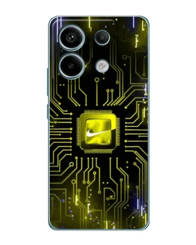 Чехол для Xiaomi Redmi Note 13 Pro с картинкой «Nike — золотая искра»