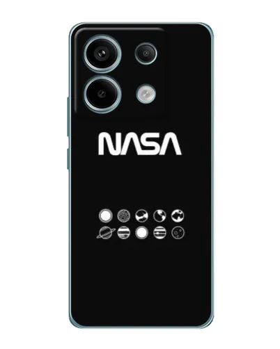 Чехол для Xiaomi Redmi Note 13 Pro с картинкой «NASA — технический принт» Чехол для Xiaomi Redmi Note 13 Pro с картинкой «NASA — технический принт»