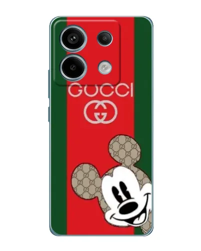 Чехол для Xiaomi Redmi Note 13 Pro с картинкой «Gucci — полосы и Микки» Чехол для Xiaomi Redmi Note 13 Pro с картинкой «Gucci — полосы и Микки»