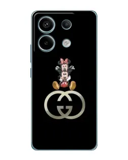 Чохол для Xiaomi Redmi Note 13 Pro з картинкою «Мінні Маус на лого» Чохол для Xiaomi Redmi Note 13 Pro з картинкою «Мінні Маус на лого»