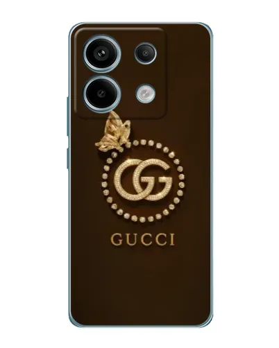 Чехол для Xiaomi Redmi Note 13 Pro с картинкой «Gucci — золотая бабочка» Чехол для Xiaomi Redmi Note 13 Pro с картинкой «Gucci — золотая бабочка»