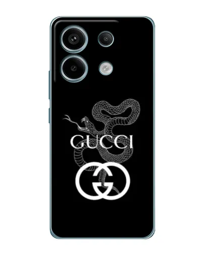 Чехол для Xiaomi Redmi Note 13 Pro с картинкой «Gucci — серебряная змея» Чехол для Xiaomi Redmi Note 13 Pro с картинкой «Gucci — серебряная змея»