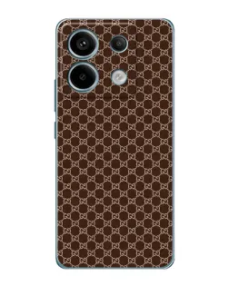 Чохол для Xiaomi Redmi Note 13 Pro з картинкою «Gucci — шоколадна сітка» Чохол для Xiaomi Redmi Note 13 Pro з картинкою «Gucci — шоколадна сітка»