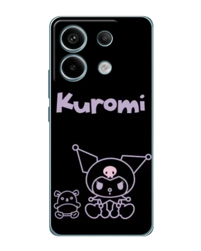 Чехол для Xiaomi Redmi Note 13 Pro с картинкой «Kuromi — черный минимализм» Чехол для Xiaomi Redmi Note 13 Pro с картинкой «Kuromi — черный минимализм»