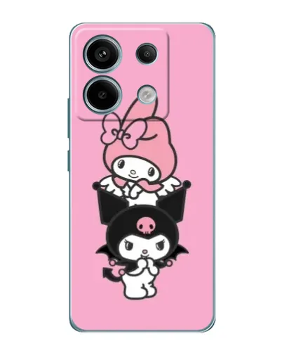 Чехол для Xiaomi Redmi Note 13 Pro с картинкой «My Melody и Kuromi» Чехол для Xiaomi Redmi Note 13 Pro с картинкой «My Melody и Kuromi»