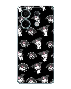 Чехол для Xiaomi Redmi Note 13 Pro с картинкой «Черный паттерн Kuromi» Чехол для Xiaomi Redmi Note 13 Pro с картинкой «Черный паттерн Kuromi»