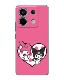 Чехол для Xiaomi Redmi Note 13 Pro с картинкой «Kuromi и My Melody» Чехол для Xiaomi Redmi Note 13 Pro с картинкой «Kuromi и My Melody»