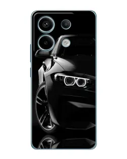 Чохол для Xiaomi Redmi Note 13 Pro з картинкою «Чорна BMW — профіль»