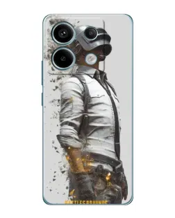 Чохол для Xiaomi Redmi Note 13 Pro з картинкою «PUBG — боєць у пилу»