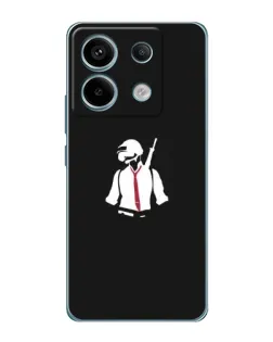 Чохол для Xiaomi Redmi Note 13 Pro з картинкою «PUBG — силует воїна»