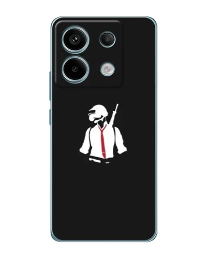Чохол для Xiaomi Redmi Note 13 Pro з картинкою «PUBG — силует воїна» Чохол для Xiaomi Redmi Note 13 Pro з картинкою «PUBG — силует воїна»