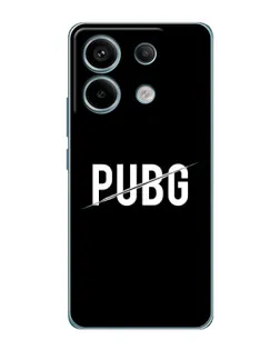 Чохол для Xiaomi Redmi Note 13 Pro з картинкою «PUBG — білий логотип»