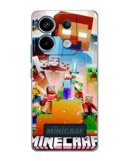 Чохол для Xiaomi Redmi Note 13 Pro з картинкою «Minecraft герої гри» Чохол для Xiaomi Redmi Note 13 Pro з картинкою «Minecraft герої гри»