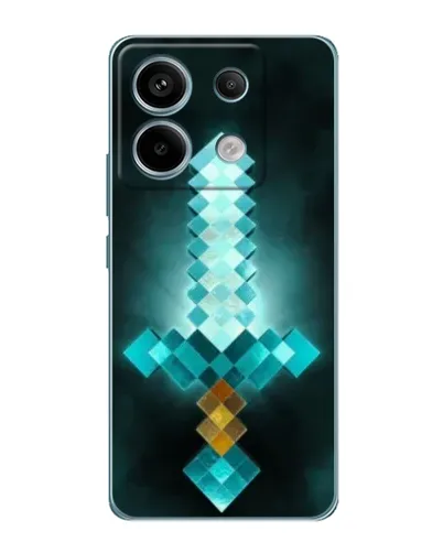 Чехол для Xiaomi Redmi Note 13 Pro с картинкой «Алмазный меч неон»