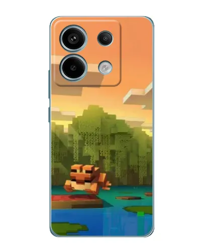 Чехол для Xiaomi Redmi Note 13 Pro с картинкой «Майнкрафт закат солнца»