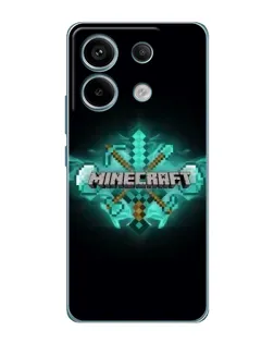Чохол для Xiaomi Redmi Note 13 Pro з картинкою «Minecraft Diamond лого» Чохол для Xiaomi Redmi Note 13 Pro з картинкою «Minecraft Diamond лого»