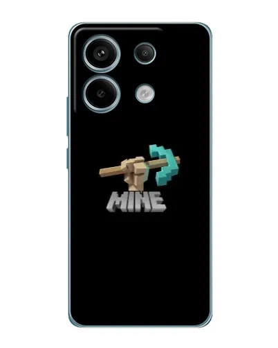 Чехол для Xiaomi Redmi Note 13 Pro с картинкой «Алмазная кирка»