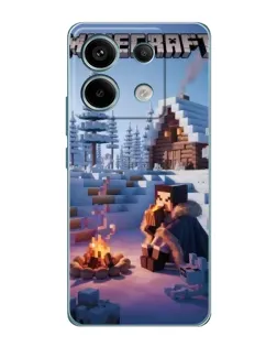 Чохол для Xiaomi Redmi Note 13 Pro з картинкою «Зимовий Minecraft» Чохол для Xiaomi Redmi Note 13 Pro з картинкою «Зимовий Minecraft»