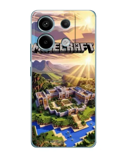 Чехол для Xiaomi Redmi Note 13 Pro с картинкой «Minecraft панорама»