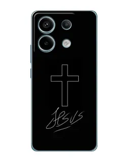 Чехол для Xiaomi Redmi Note 13 Pro с картинкой «Графический крест Jesus» Чехол для Xiaomi Redmi Note 13 Pro с картинкой «Графический крест Jesus»