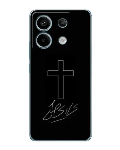 Чехол для Xiaomi Redmi Note 13 Pro с картинкой «Графический крест Jesus» Чехол для Xiaomi Redmi Note 13 Pro с картинкой «Графический крест Jesus»