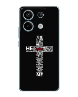 Чехол для Xiaomi Redmi Note 13 Pro с картинкой «Текстовый крест» Чехол для Xiaomi Redmi Note 13 Pro с картинкой «Текстовый крест»