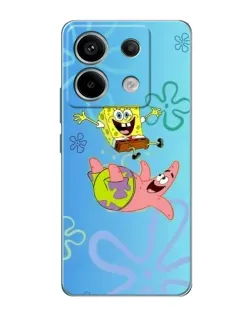 Чехол для Xiaomi Redmi Note 13 Pro с картинкой «Спанч Боб и Патрик»