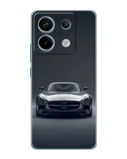 Чехол для Xiaomi Redmi Note 13 Pro с картинкой «Mercedes на черном»