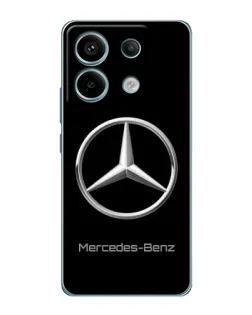 Чехол для Xiaomi Redmi Note 13 Pro с картинкой «Mercedes Silver Logo»