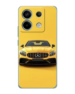 Чехол для Xiaomi Redmi Note 13 Pro с картинкой «Желтый Mercedes GT»