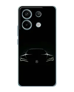 Чехол для Xiaomi Redmi Note 13 Pro с картинкой «Mercedes — силуэт авто» Чехол для Xiaomi Redmi Note 13 Pro с картинкой «Mercedes — силуэт авто»