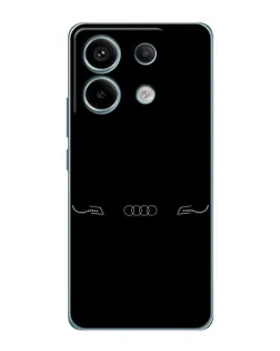 Чехол для Xiaomi Redmi Note 13 Pro с картинкой «Audi — световой подпись»