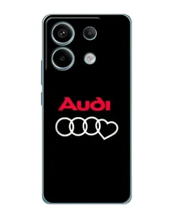 Чехол для Xiaomi Redmi Note 13 Pro с картинкой «Логотип Audi Heart»
