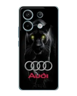Чехол для Xiaomi Redmi Note 13 Pro с картинкой «Пантера и Audi»
