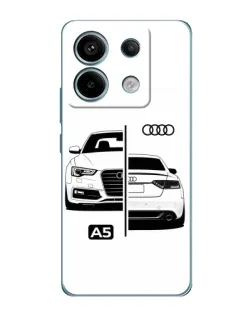 Чехол для Xiaomi Redmi Note 13 Pro с картинкой «Audi — контрастный дизайн»