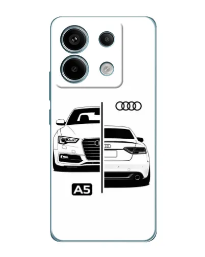 Чехол для Xiaomi Redmi Note 13 Pro с картинкой «Audi — контрастный дизайн» Чехол для Xiaomi Redmi Note 13 Pro с картинкой «Audi — контрастный дизайн»